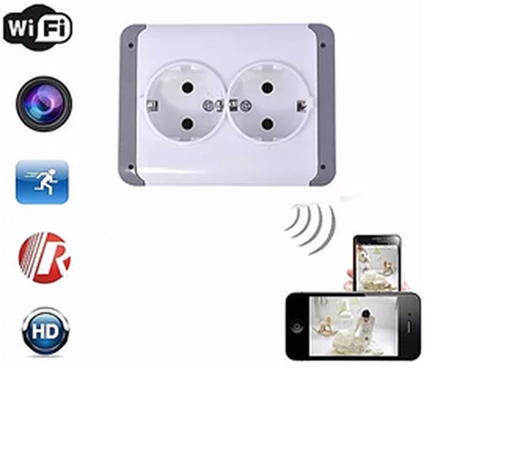 Duvar Prizi WiFi Kamera Full HD Canlı İzleme ve Kayıt