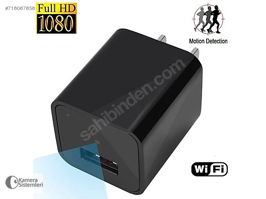 Şarj Adaptörü Wifi Kamera  Full Hd