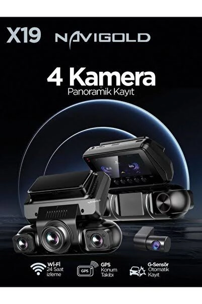 X16 4 KAMERALI DVR 4K WİFİ PARK KİTİ G-SENSÖR 512GB SD KART DESTEĞİ