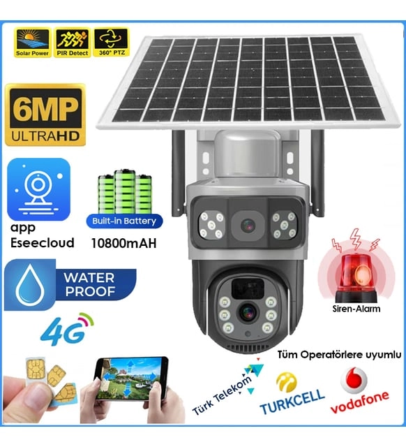 SİM KARTLI SOLAR KAMERA